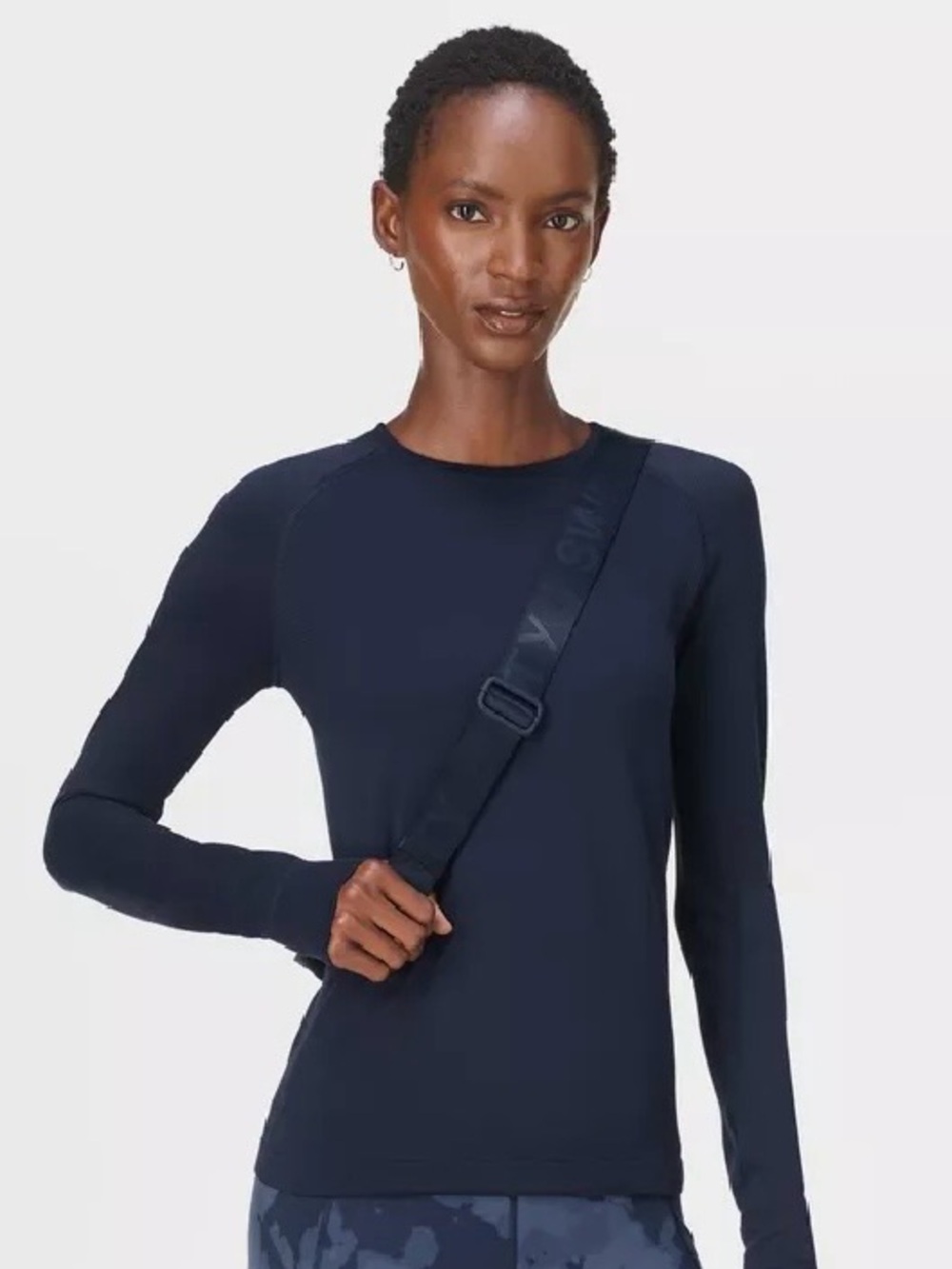 Sweaty Betty Athlete Seamless Workout Long Sleeve Top in size medium